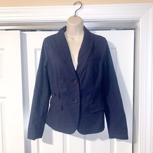 LKNW TALBOTS Navy stitched BLAZER 8